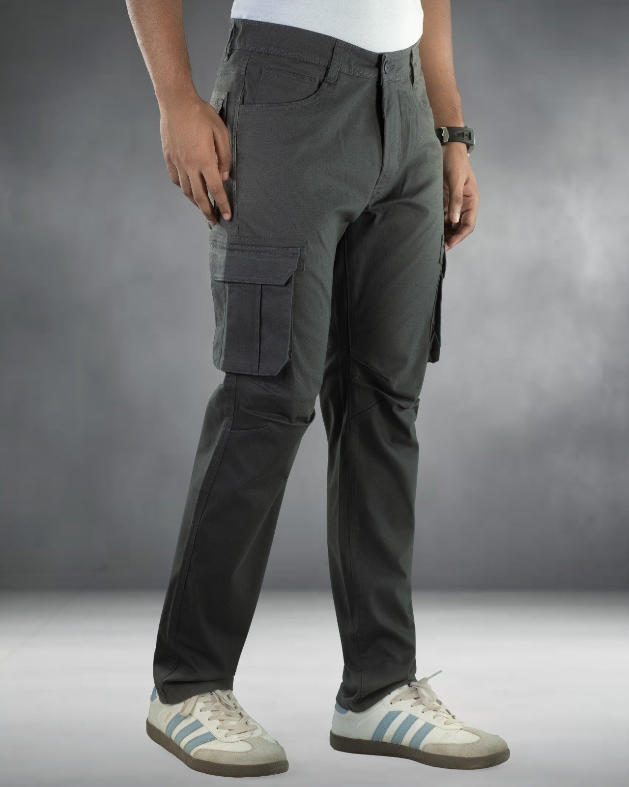 6 Pocket Cargo Pant – Deep Ash