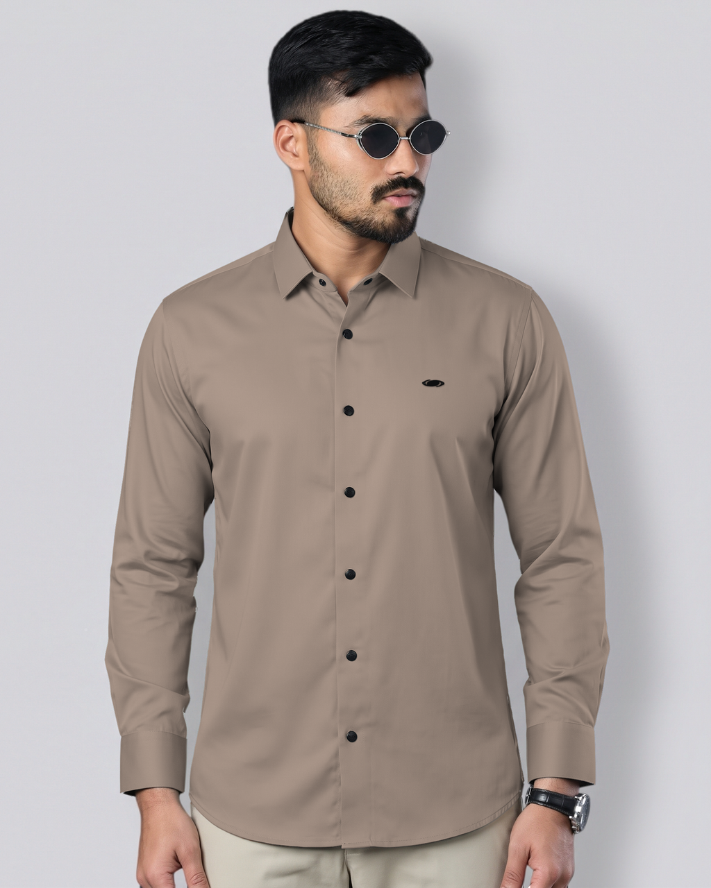 Bamboo Fiber Shirt (Brown)