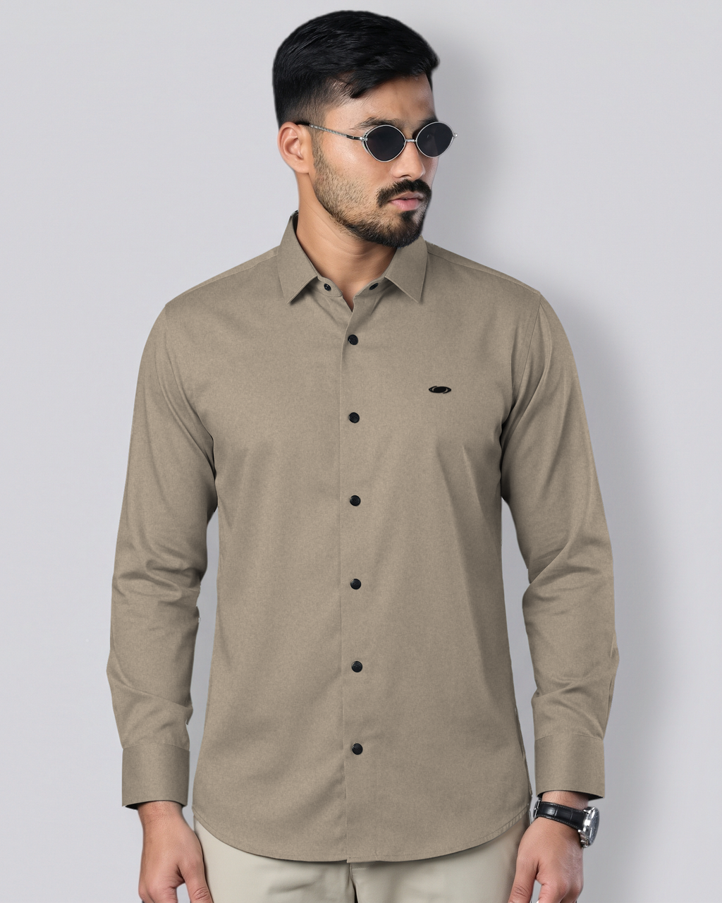 Bamboo Fiber Shirt (Brown)