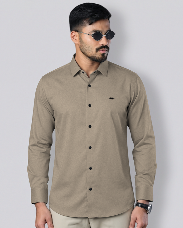 Bamboo Fiber Shirt (Brown)