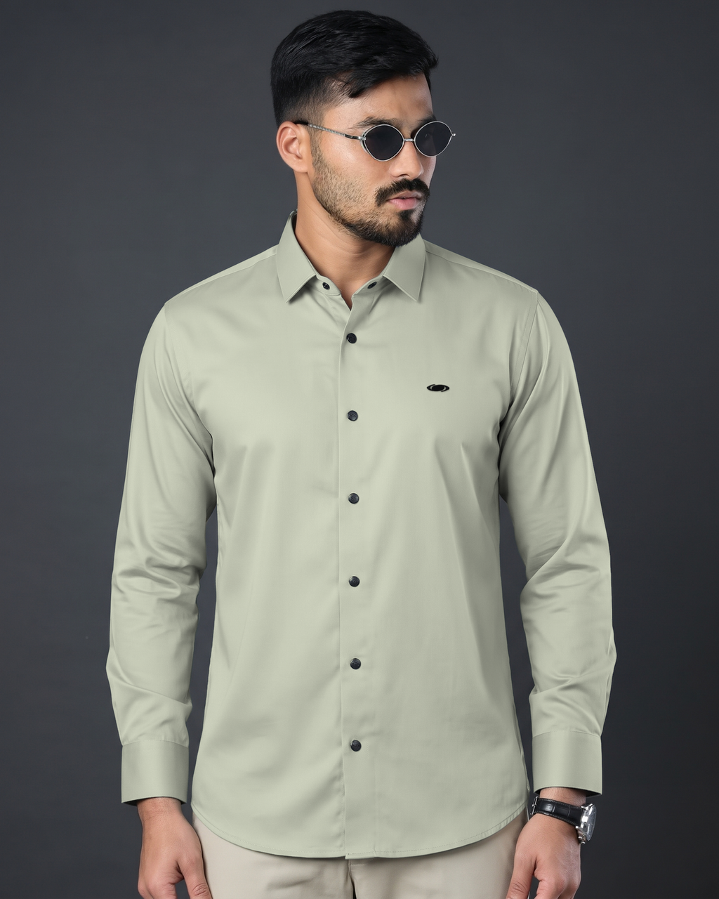 Bamboo Fiber Shirt (Light Beige)
