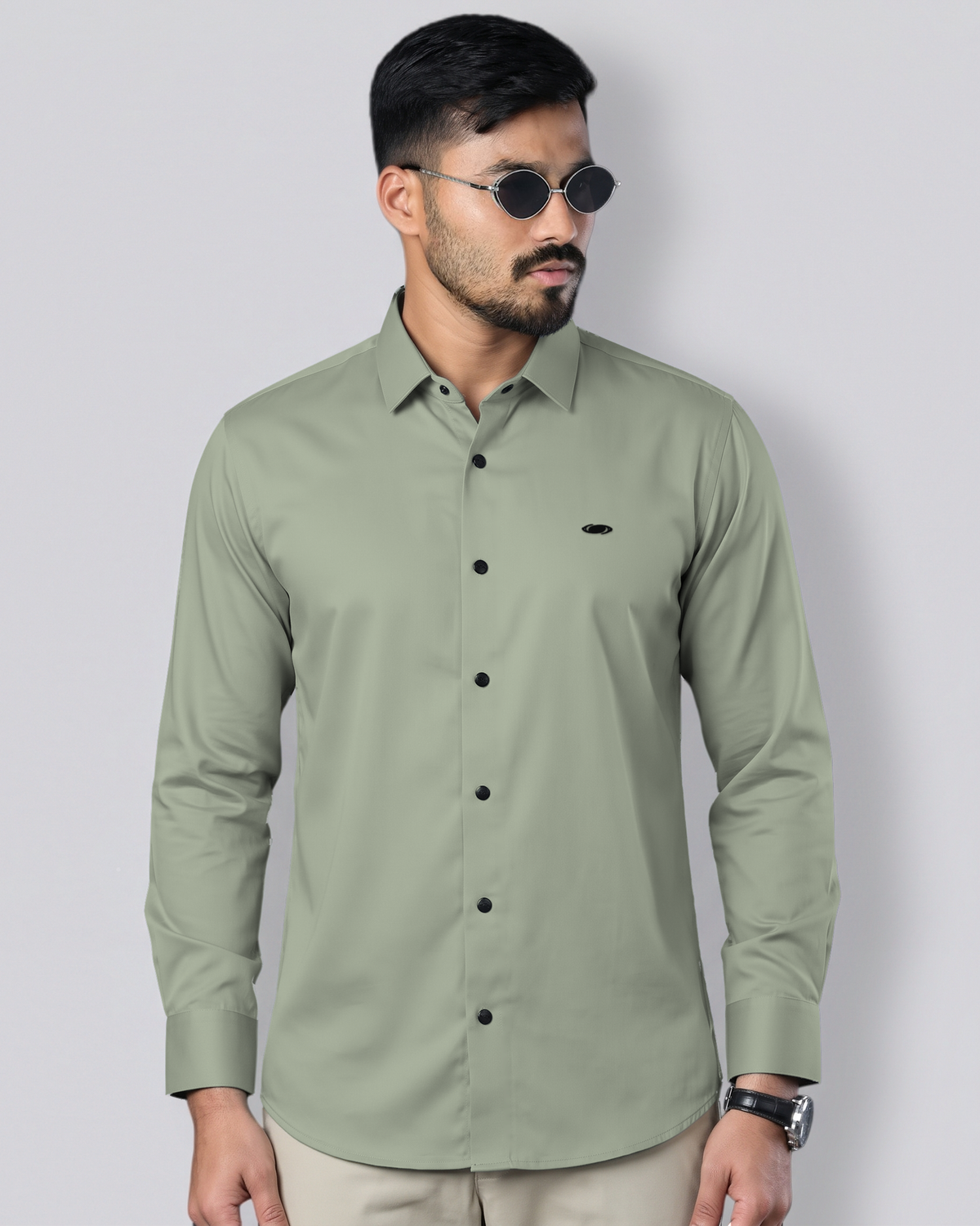 Bamboo Fiber Shirt (Light Olive)