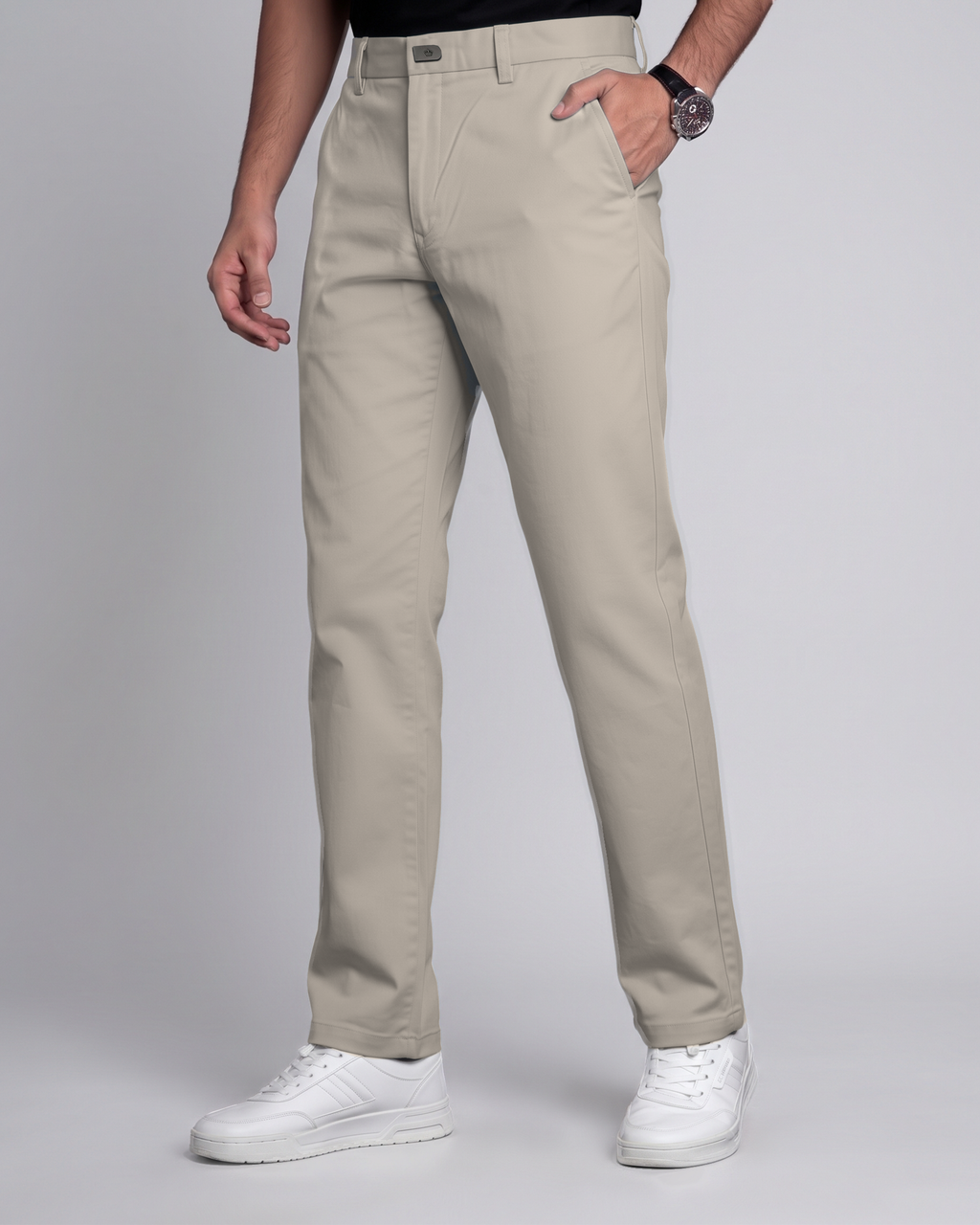 Premium Chinese Chino (Brown) - side view