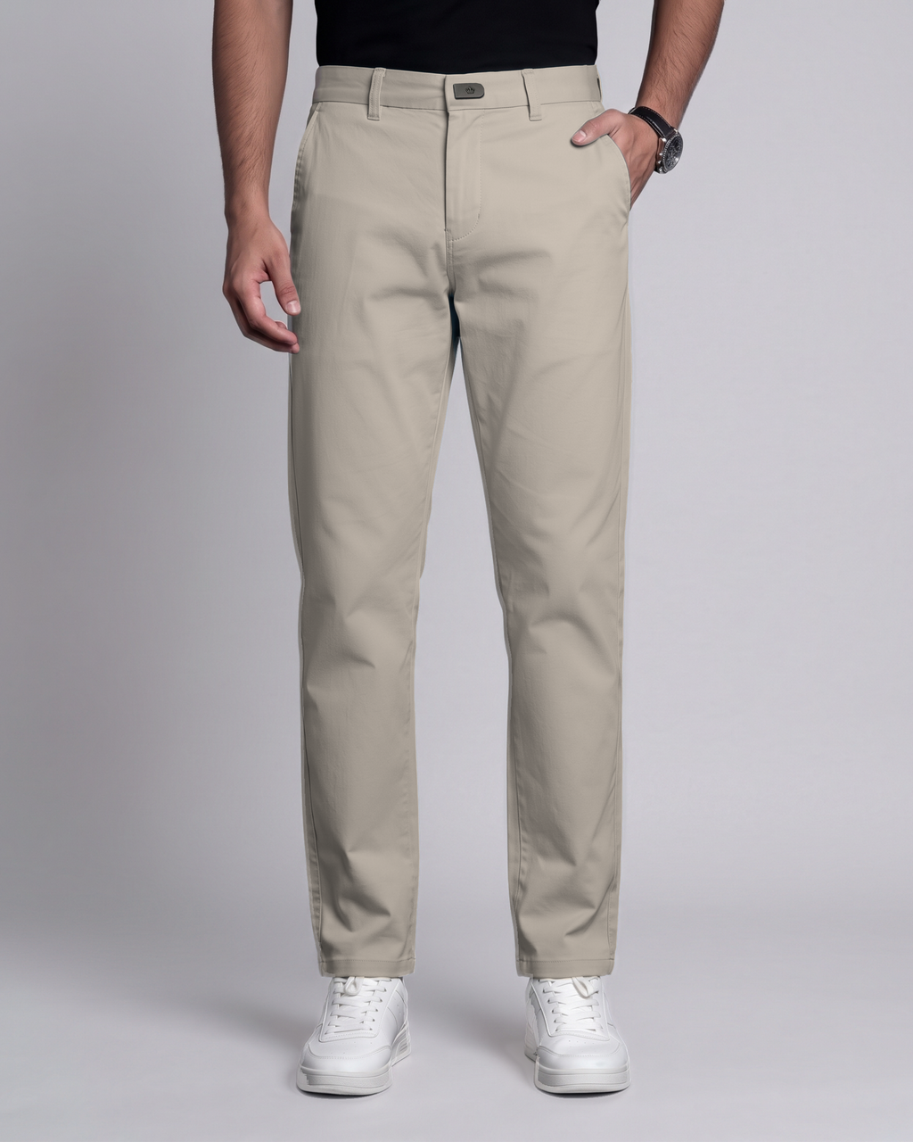 Premium Chinese Chino (Brown) - front view