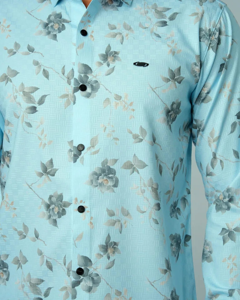 Bamboo Fiber Floral Shirt 25C