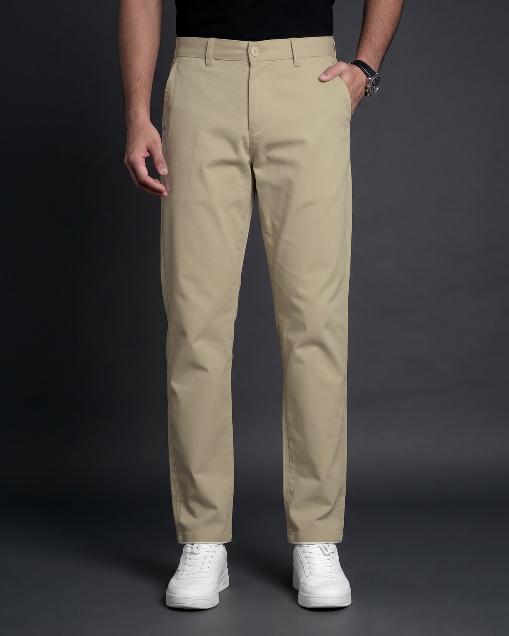 Premium Chino Twill Pant Brown front