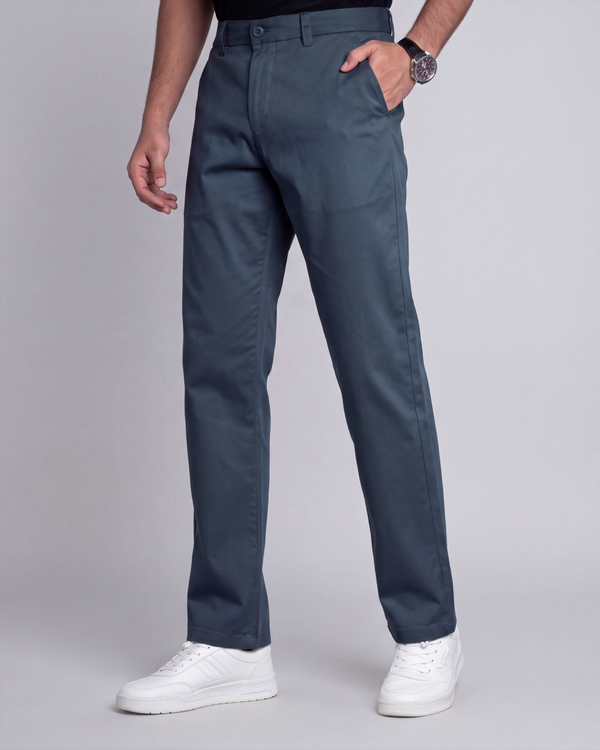 Premium Chino Twill Pant (Dark Grey)