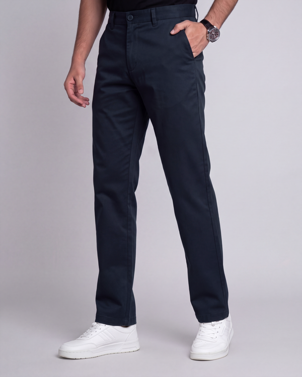 Premium Chino Twill Pant (Navy Blue)