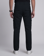 Premium Cargo Pant (Black) - back view