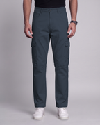 Premium Cargo Pant (Charcoal) - front view