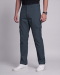 Premium Cargo Pant (Charcoal) - side view