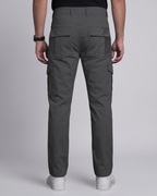 Premium Cargo Pant (Dark Ash) - back view