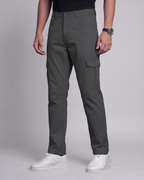 Premium Cargo Pant (Dark Ash) - side view