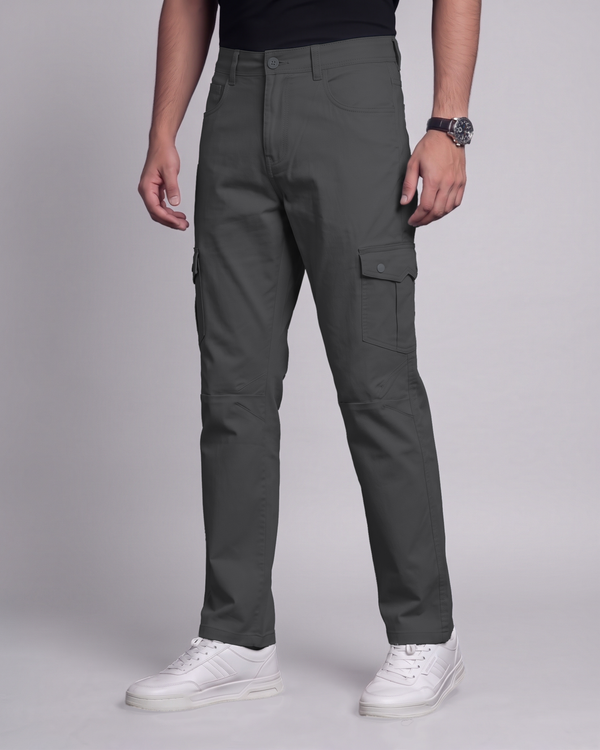 Premium Cargo Pant (Dark Ash)