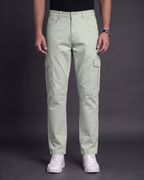 Premium Cargo Pant (Light Olive) - front view