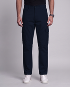 Premium Cargo Pant (Navy Blue) - front view