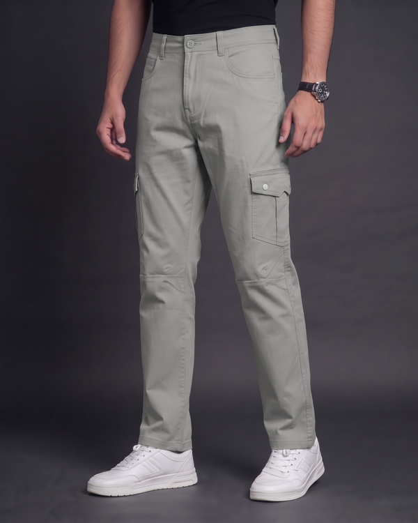 Premium Cargo Pant (Stone Grey)