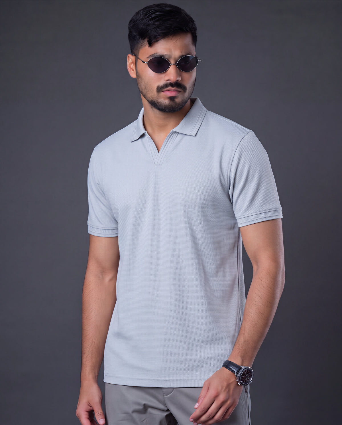 Premium Polo (Light Grey)
