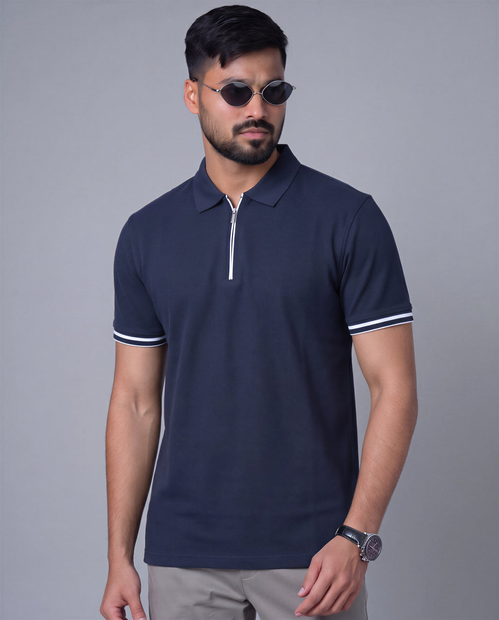 Premium Polo (Navy Blue)