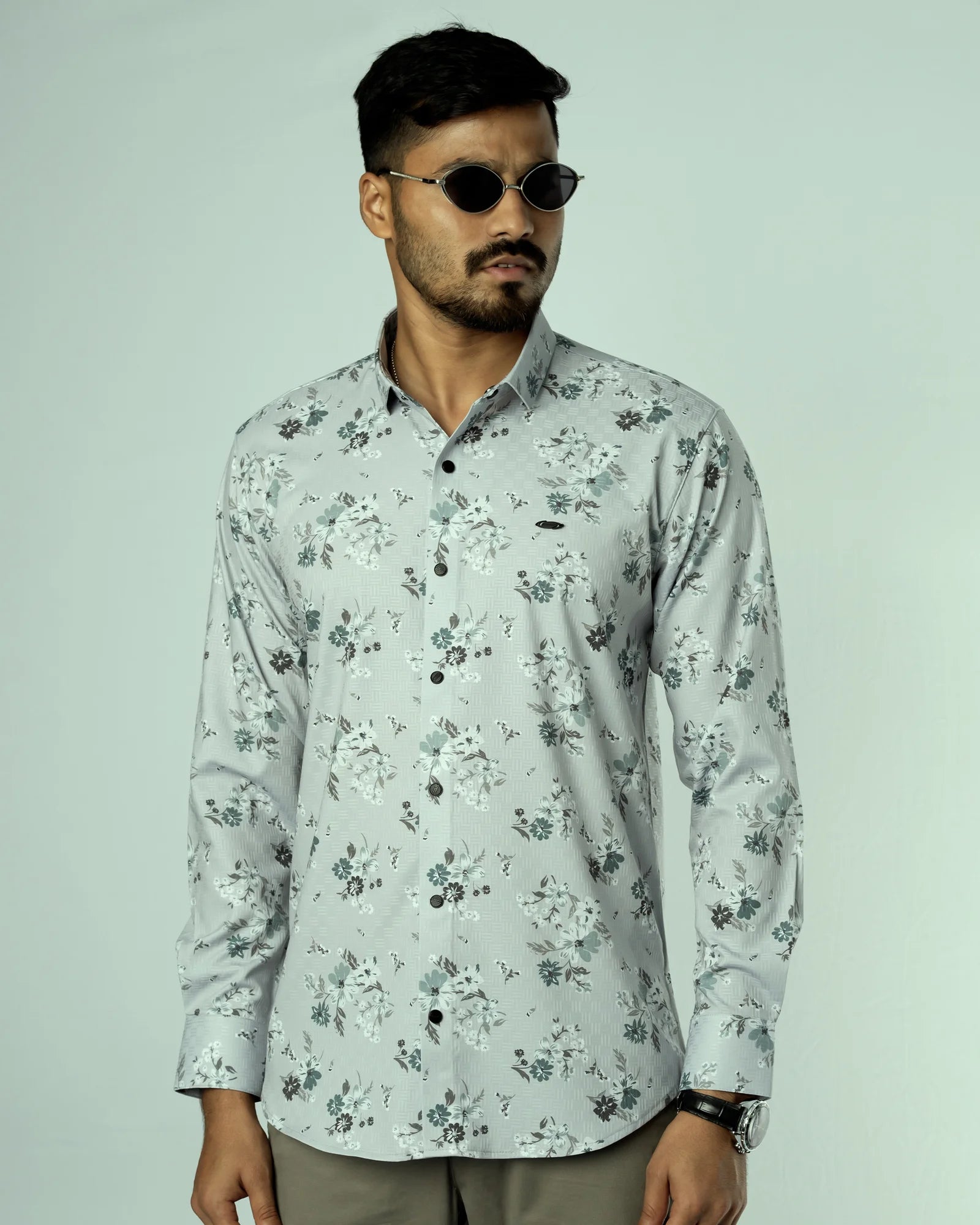 Bamboo Fiber Floral Shirt 25G