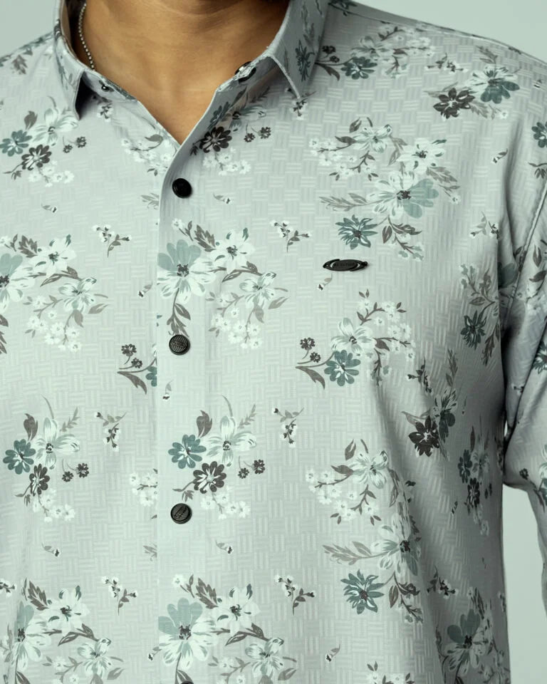 Bamboo Fiber Floral Shirt 25G