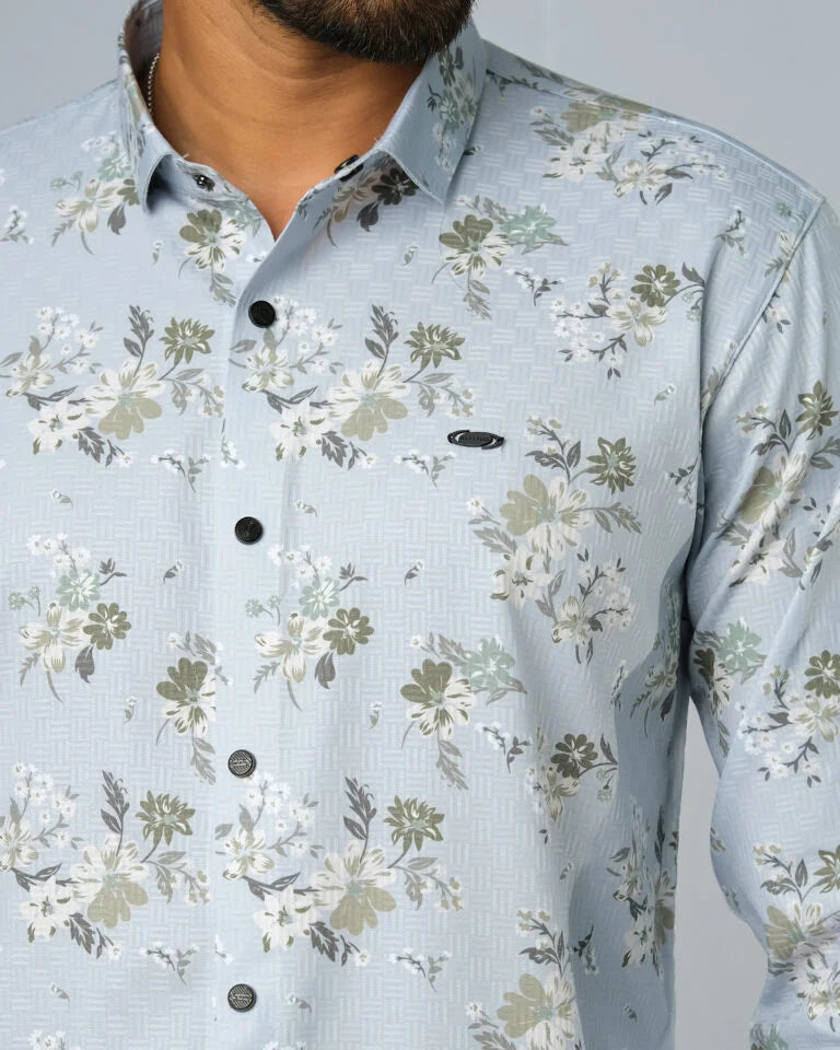 Bamboo Fiber Floral Shirt 25H