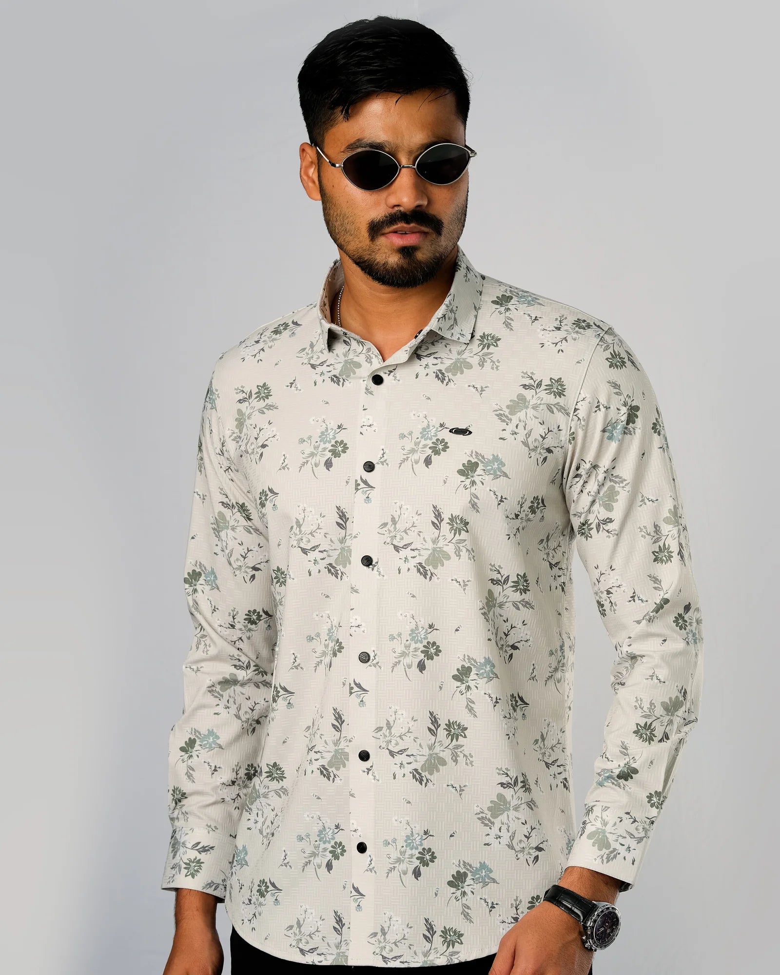 Bamboo Fiber Floral Shirt 25I