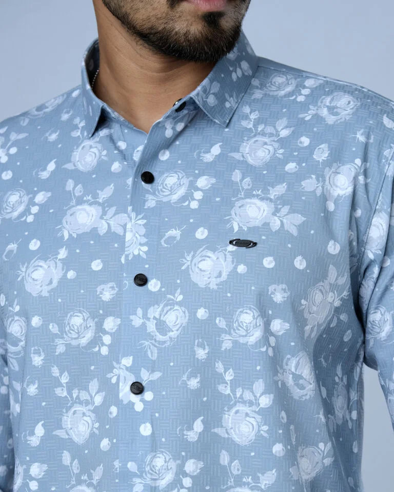 Bamboo Fiber Floral Shirt 25J