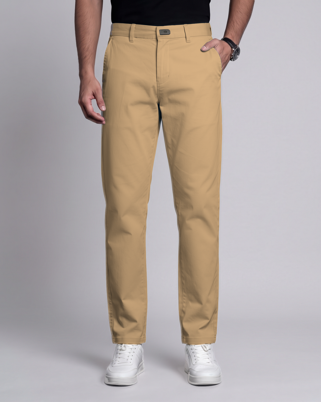 Premium Chinese Chino (Khaki) - front view