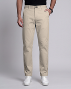 Premium Chinese Chino (Light Brown) - front view