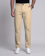 Premium Chinese Chino (Light Khaki) - front view