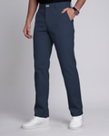 Premium Chinese Chino (Navy Blue) - side view