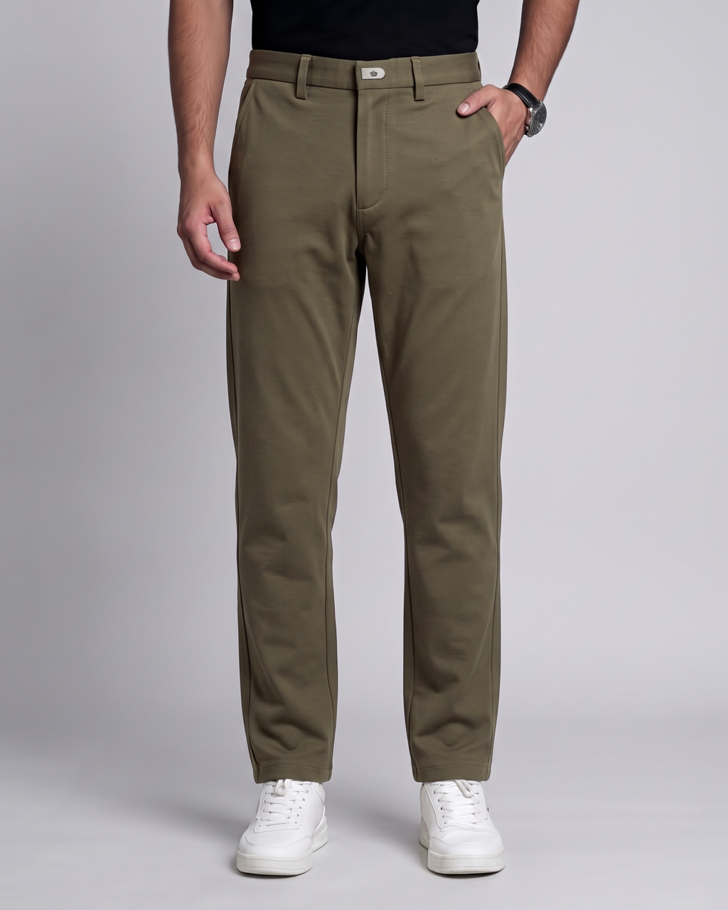 Premium Chinese Chino (Dark Khaki) front