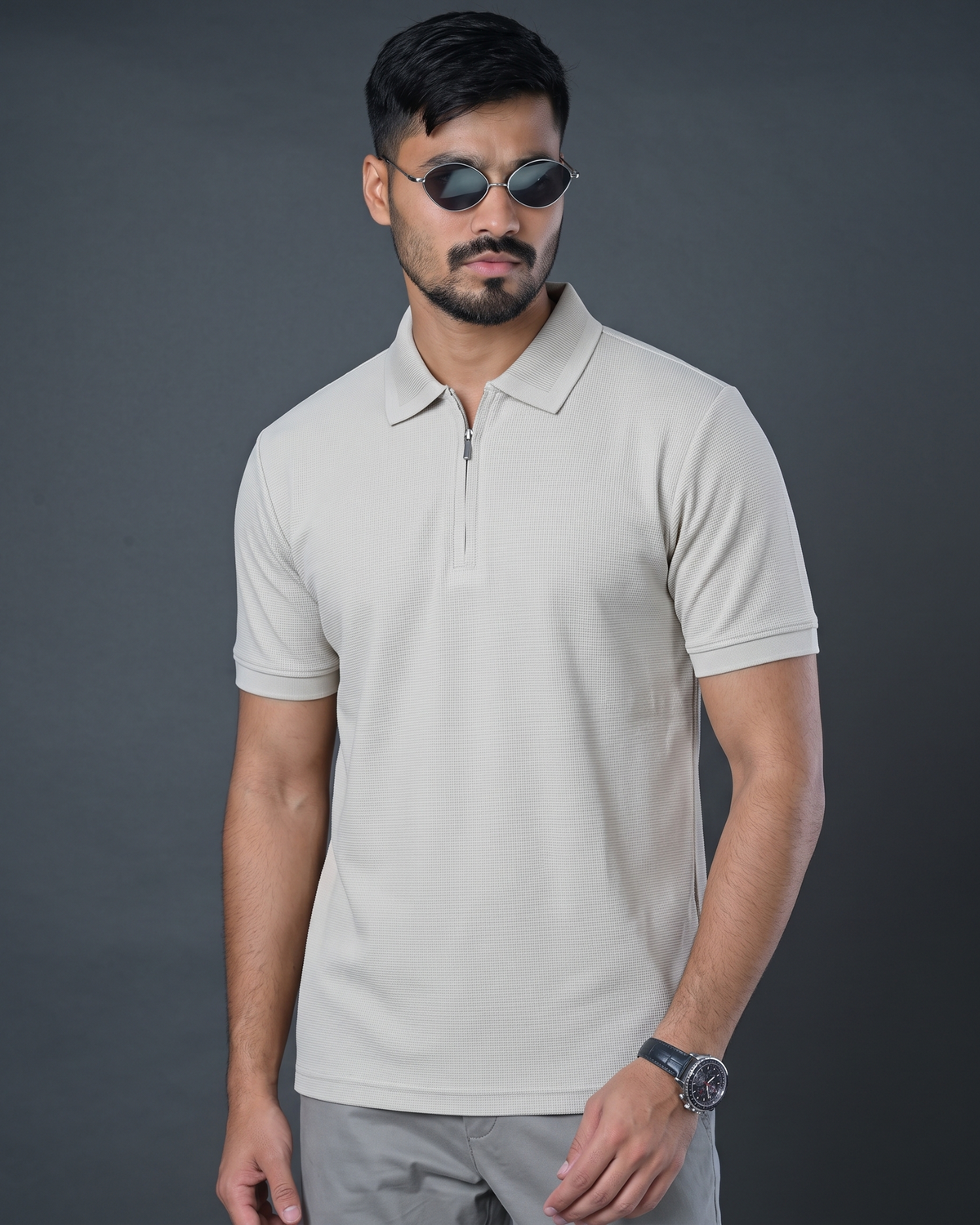 Premium Polo (Cream)