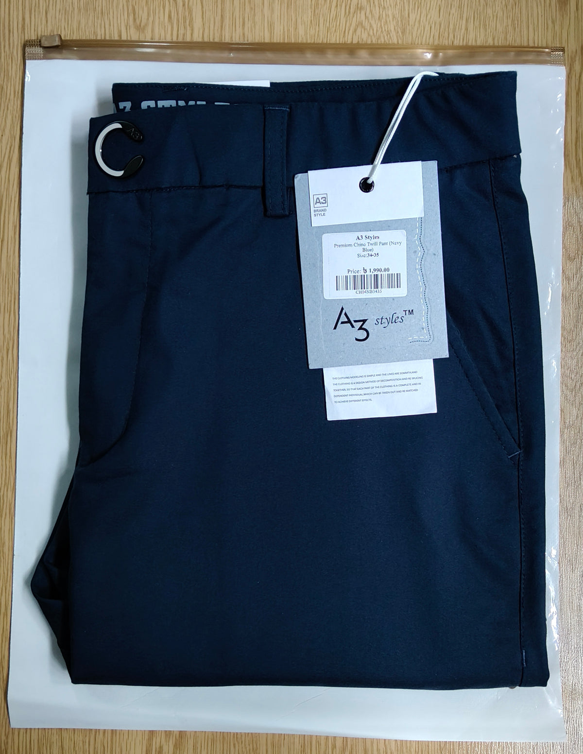Premium Chinese Chino (Navy Blue)
