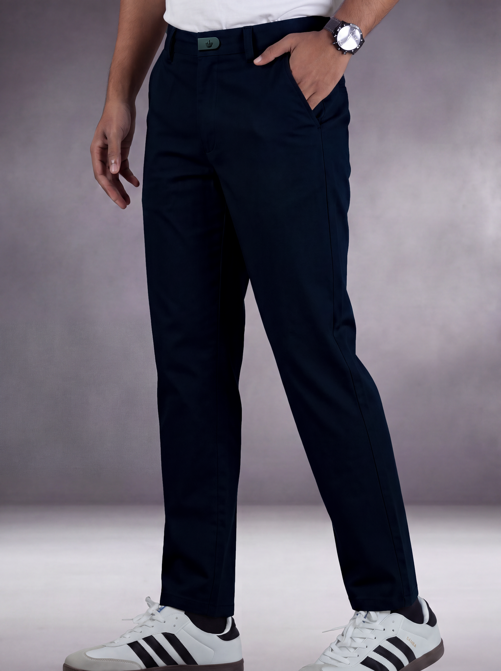 Premium Chinese Chino (Dark Navy)