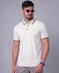 Premium Polo (Off White) – men's polo shirt by A3 Styles