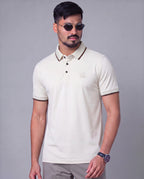 Premium Polo (Off White) – men's polo shirt by A3 Styles