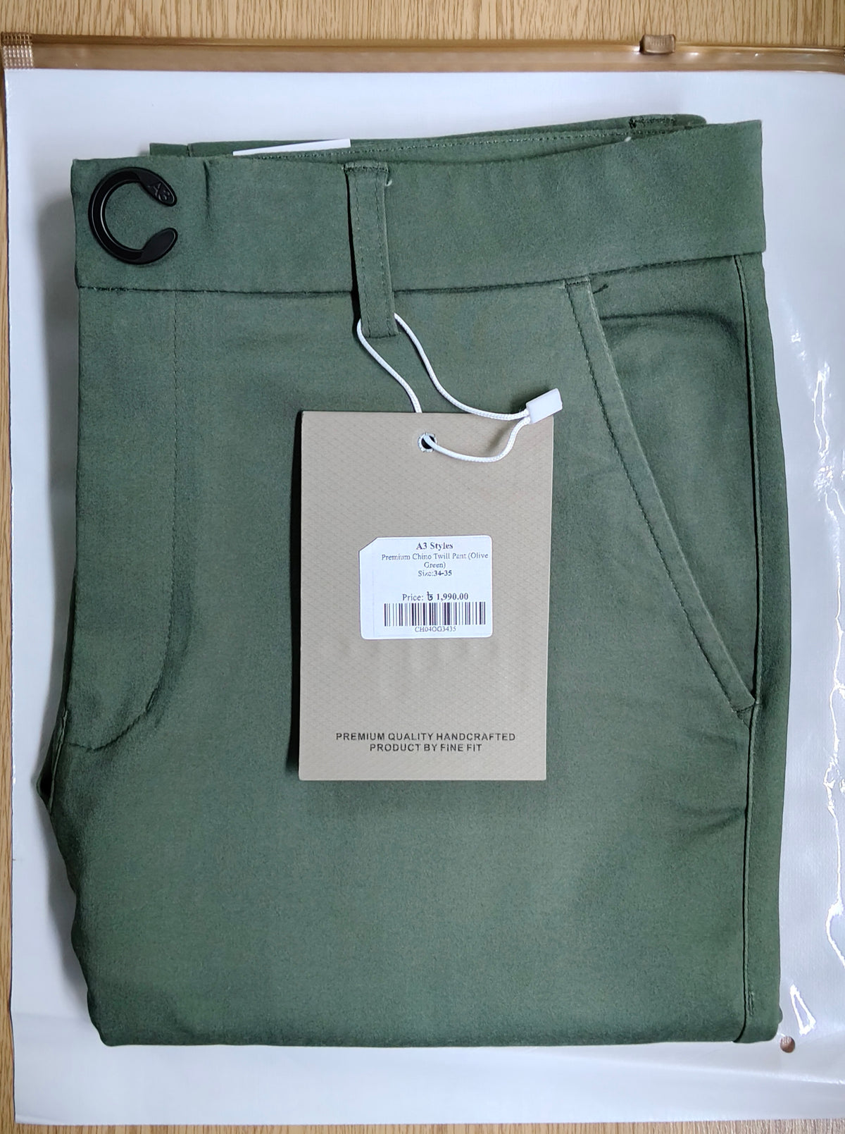 Premium Chinese Chino (Olive Green)