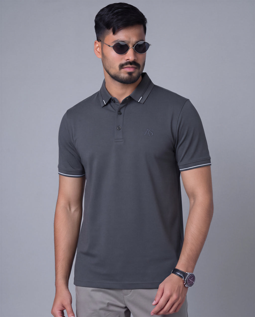 Premium Polo (Charcoal)