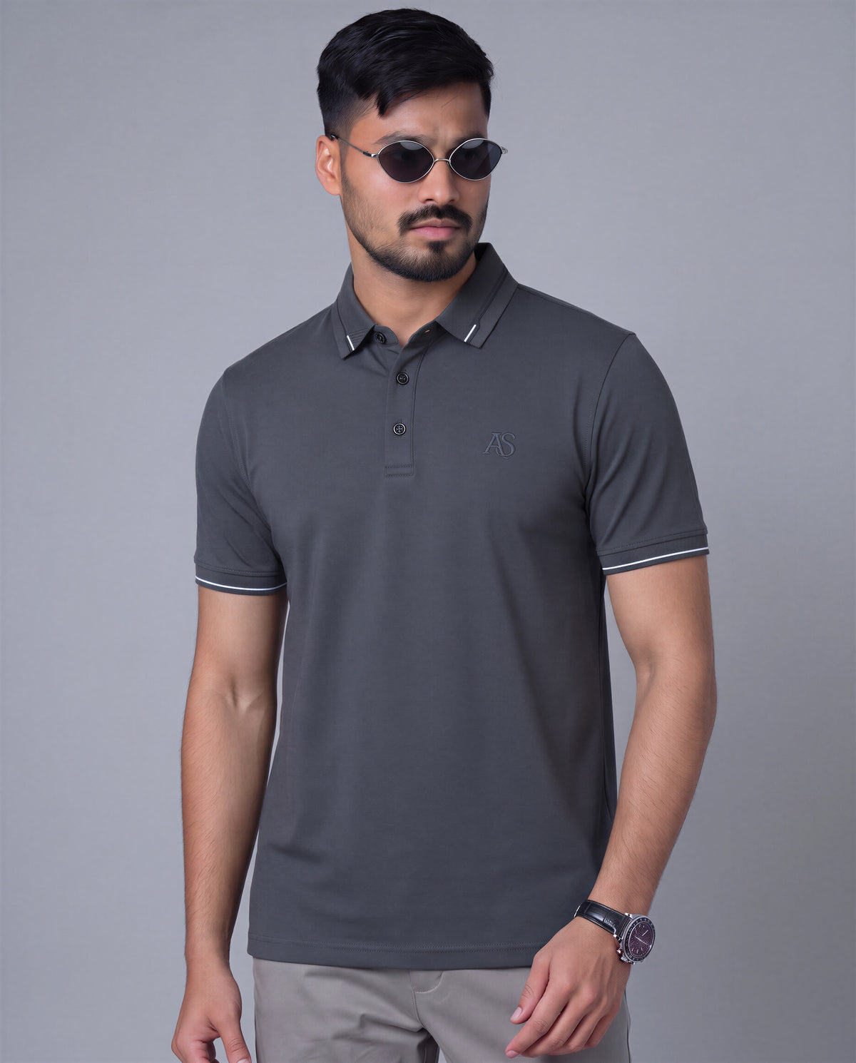 Premium Polo (Charcoal)