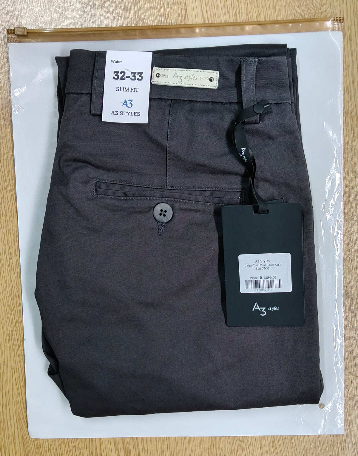 Premium Chino Pant- Dark Ash