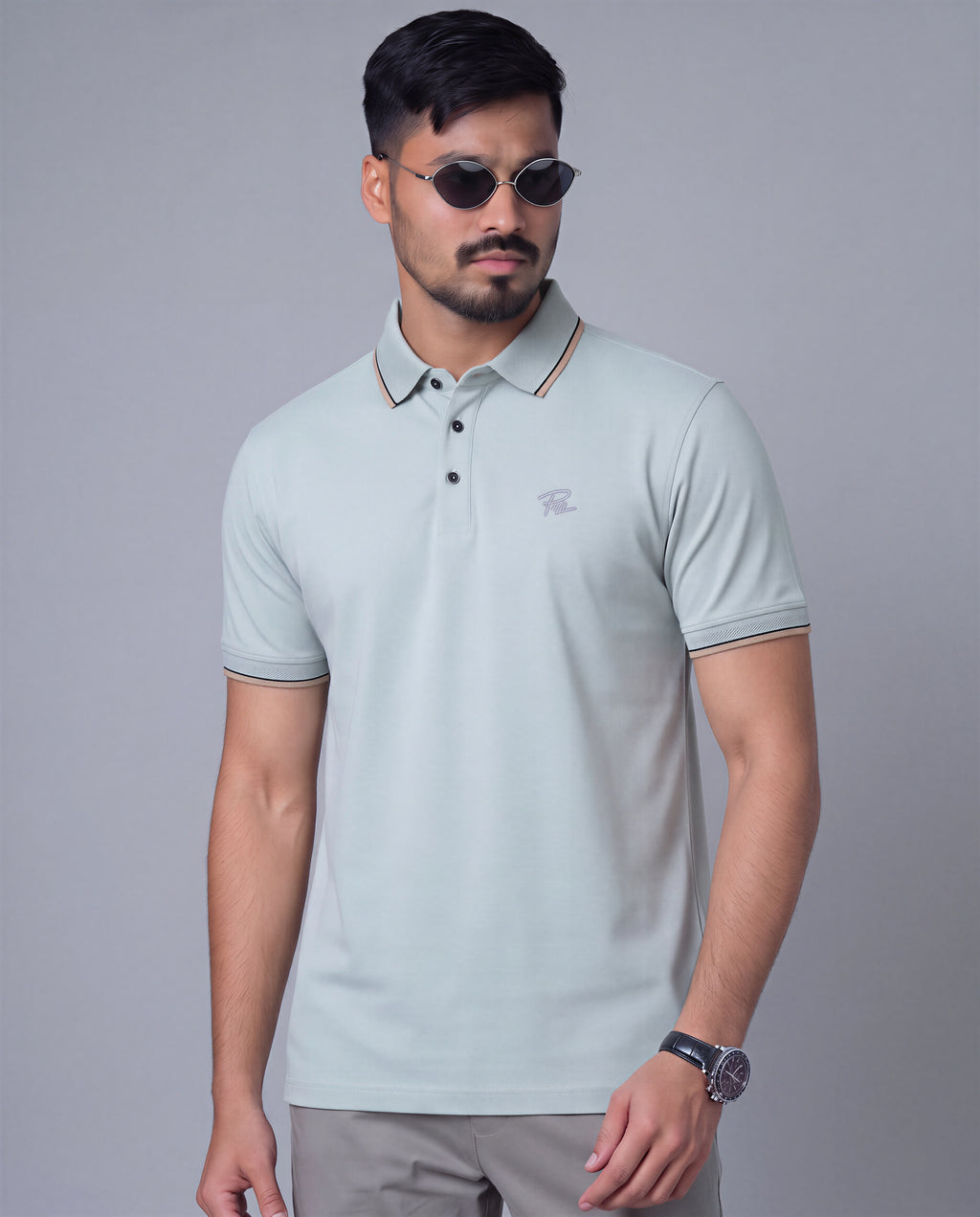 Premium Polo (Mint Green) – men's polo shirt by A3 Styles