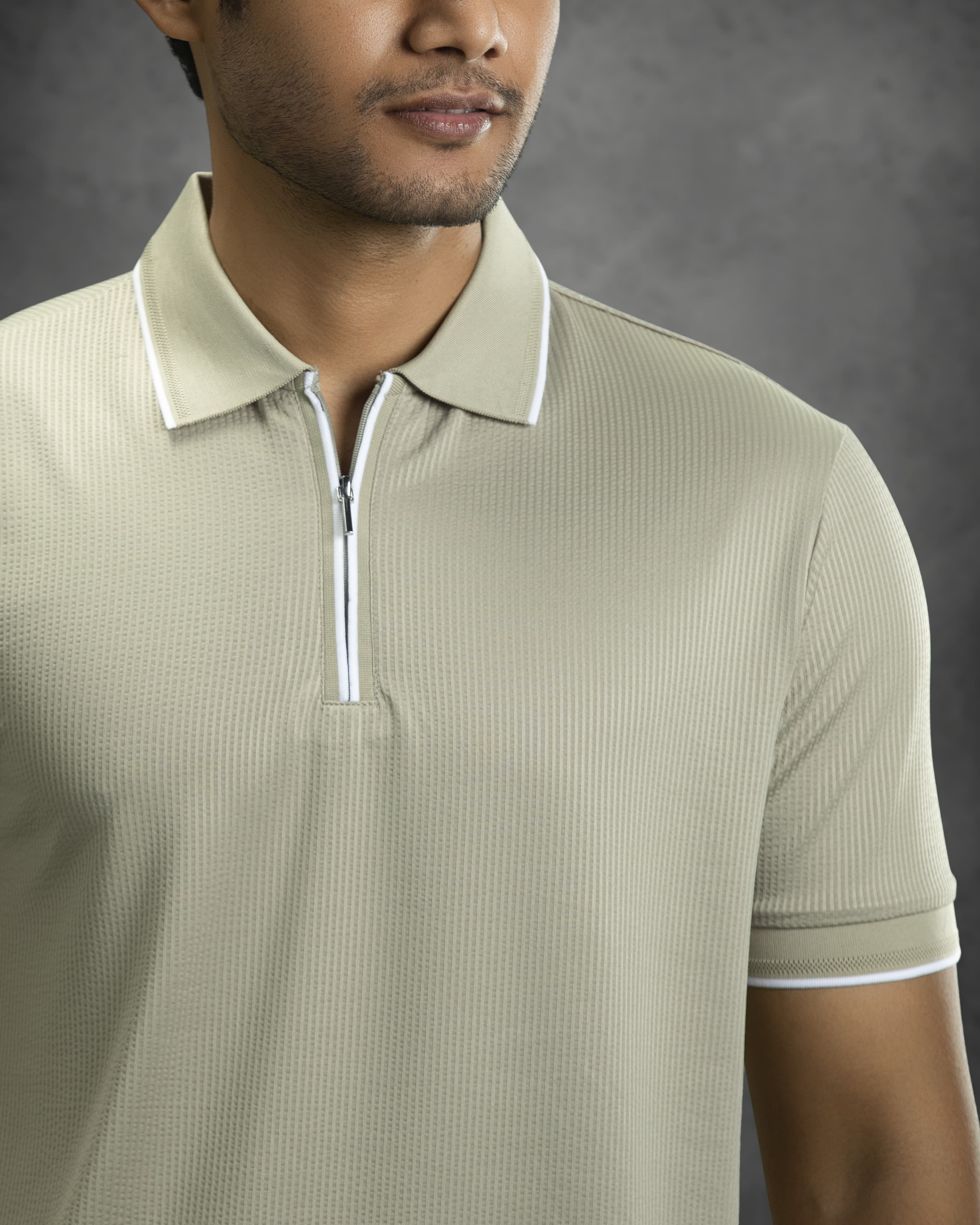 Premium Polo (Grey Olive)