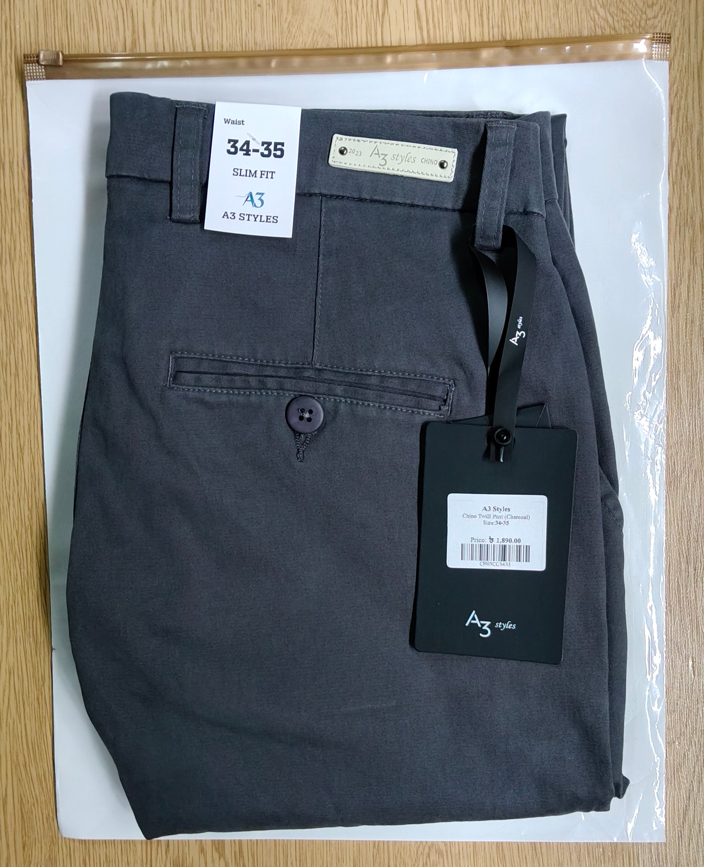 Premium Chino Twill Pant (charcoal)
