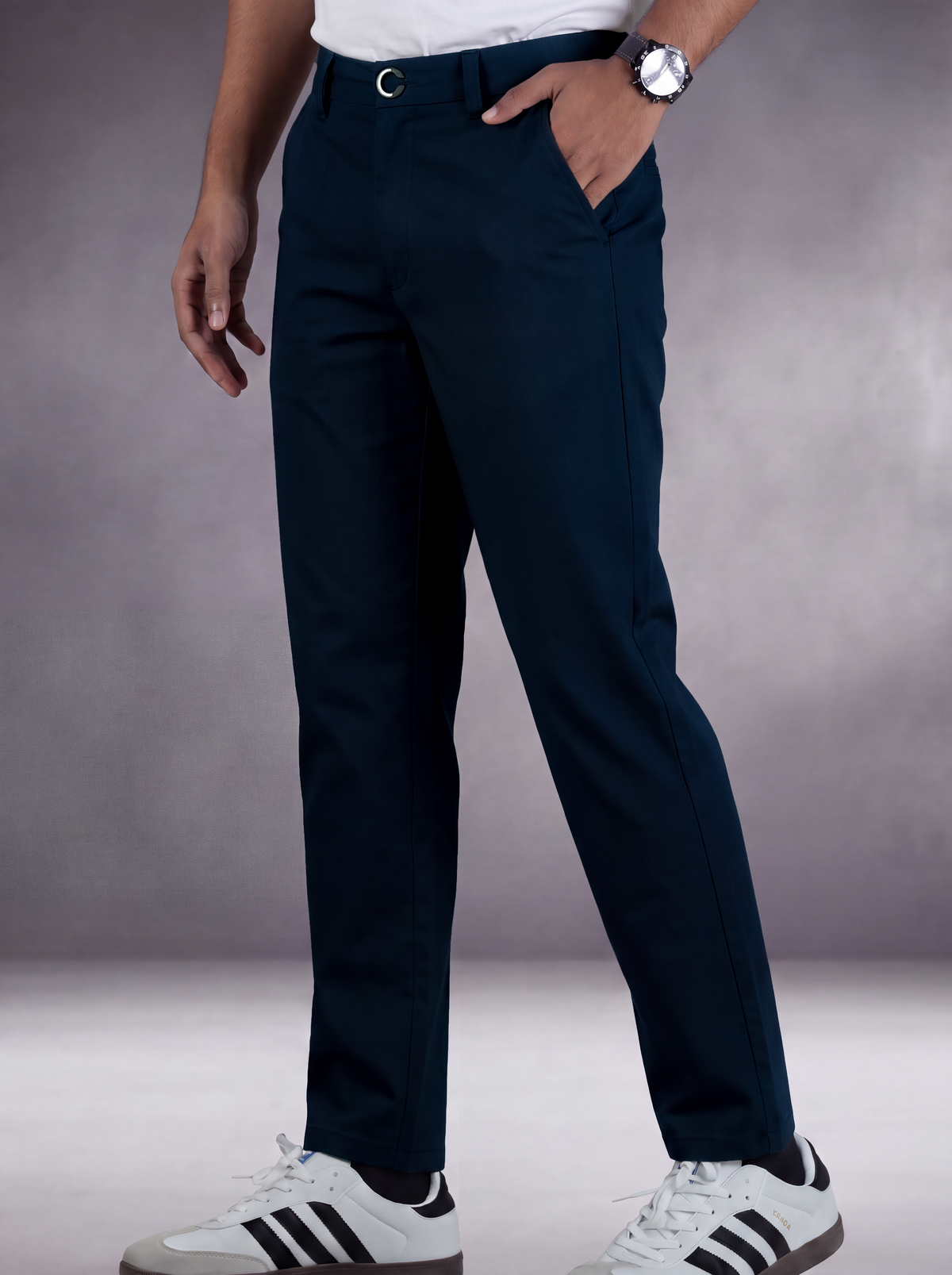 Premium Chinese Chino (Navy Blue)