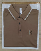 Premium Polo (Coffee) – men's polo shirt by A3 Styles, photo 2