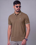 Premium Polo (Coffee) – men's polo shirt by A3 Styles