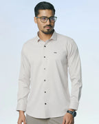 Bamboo Fiber Solid Shirt Stone Beige