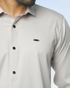 Bamboo Fiber Solid Shirt Stone Beige